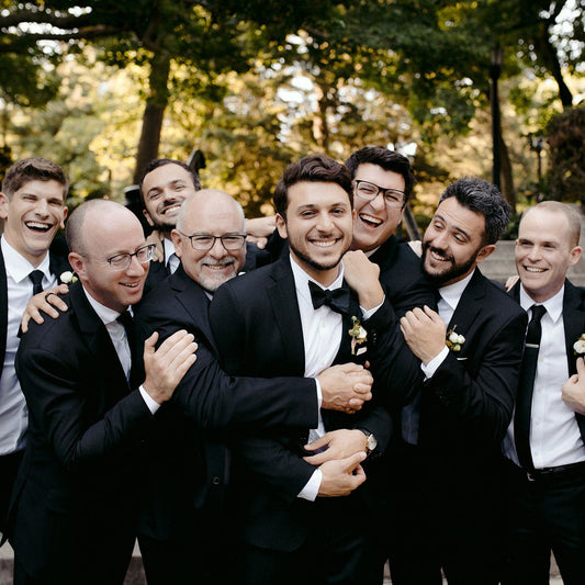 Groom and his buddies