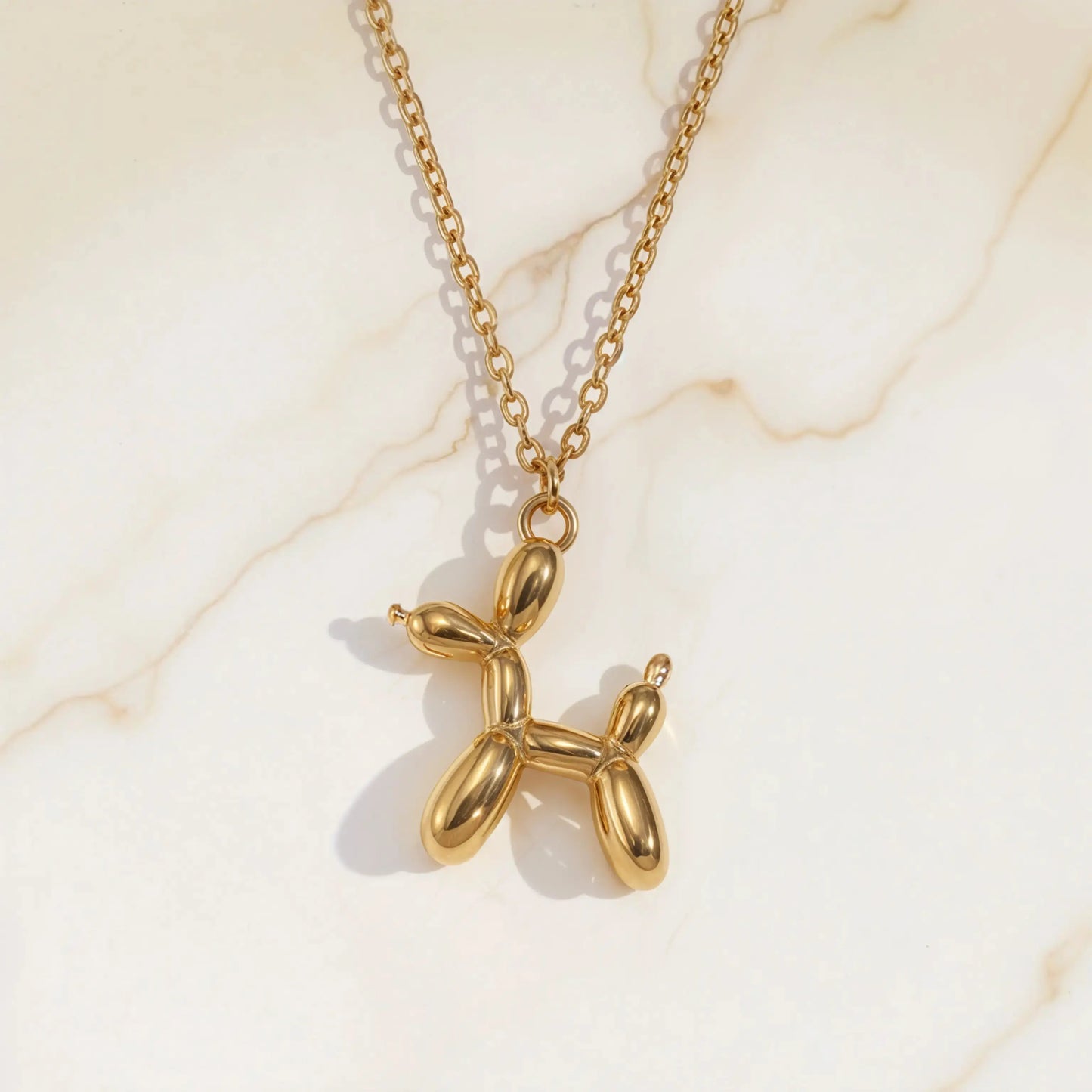 Balloon Dog Pendant Necklaces Starry Cradles