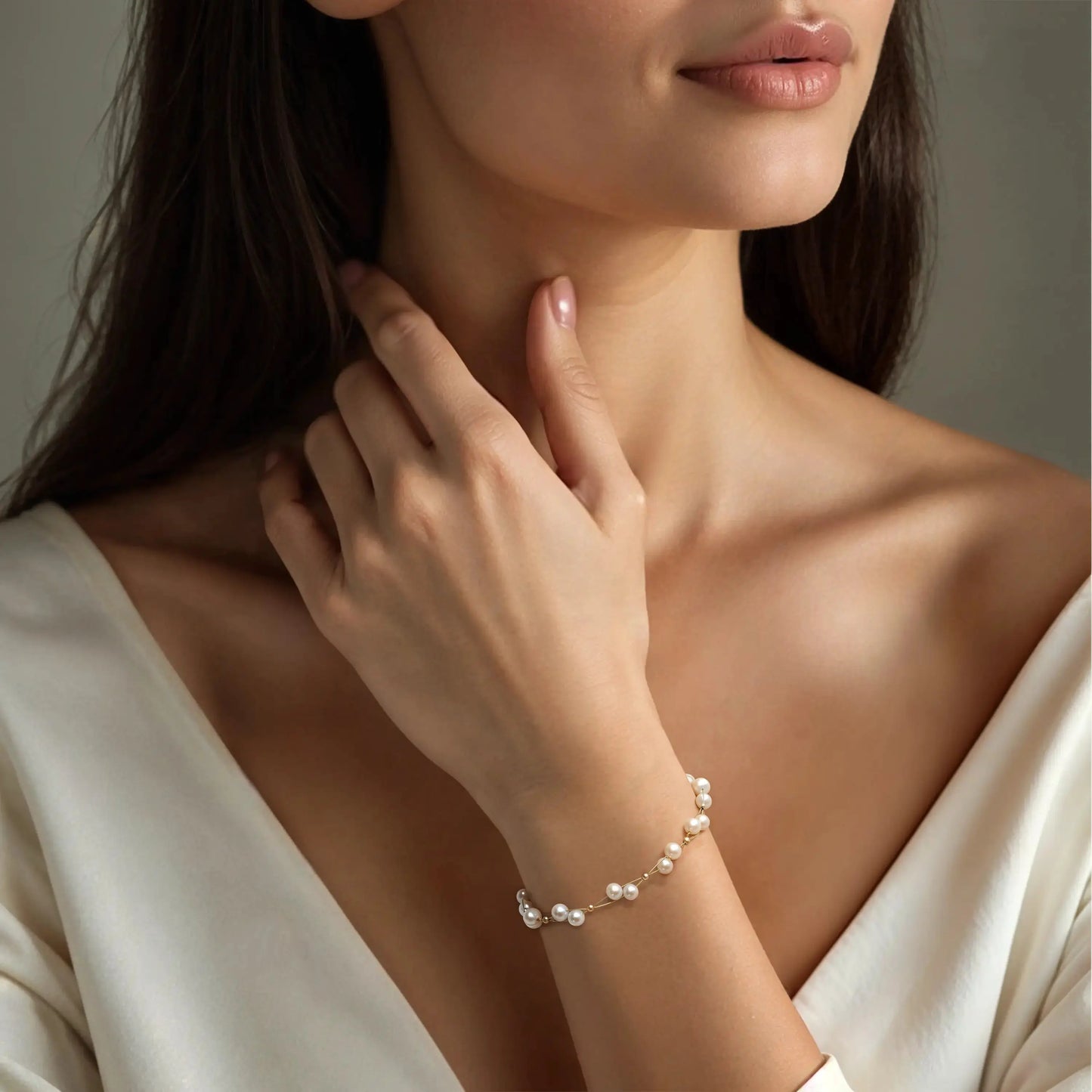 Pearl chain bracelet Bracelets Starry Cradles