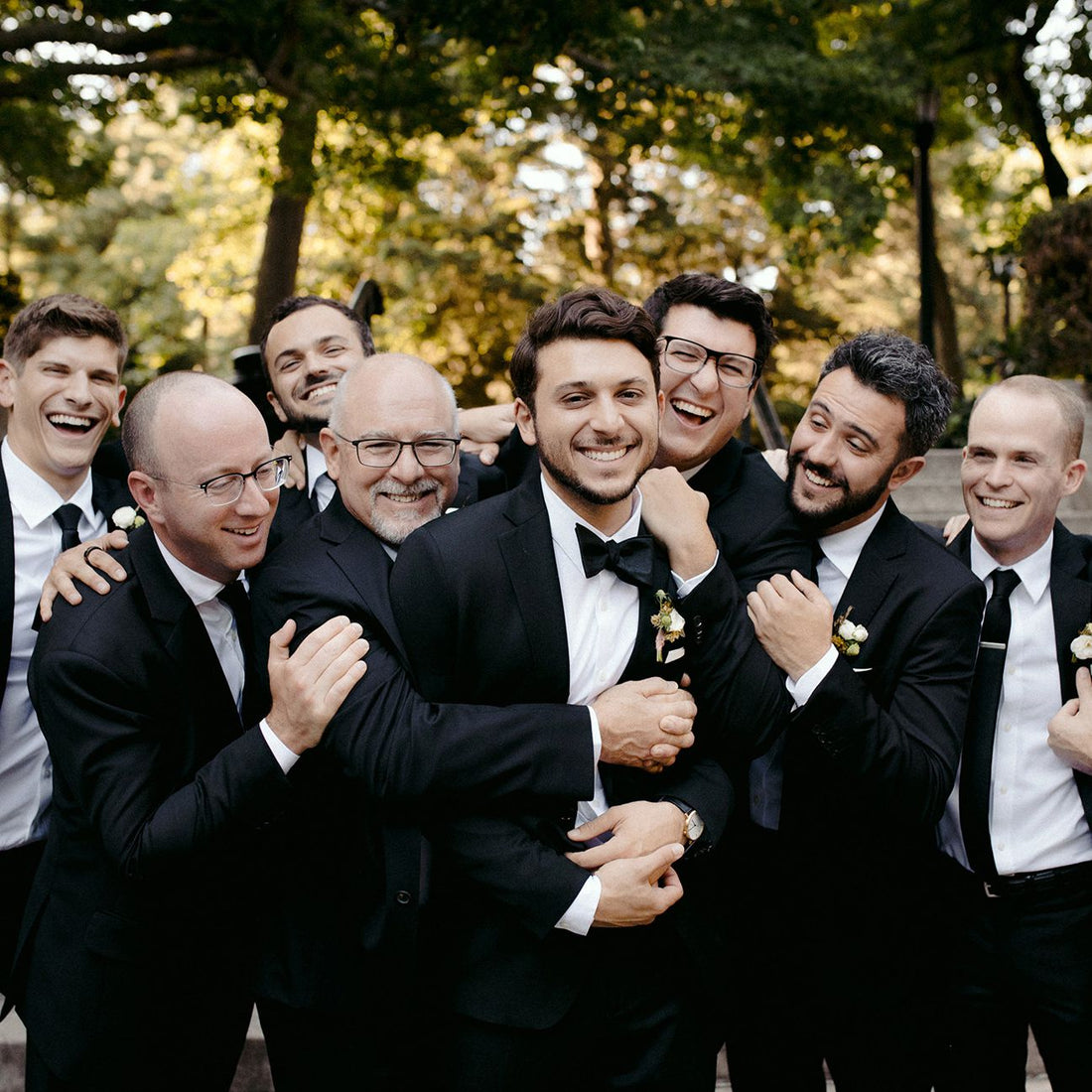 Groom and his buddies 