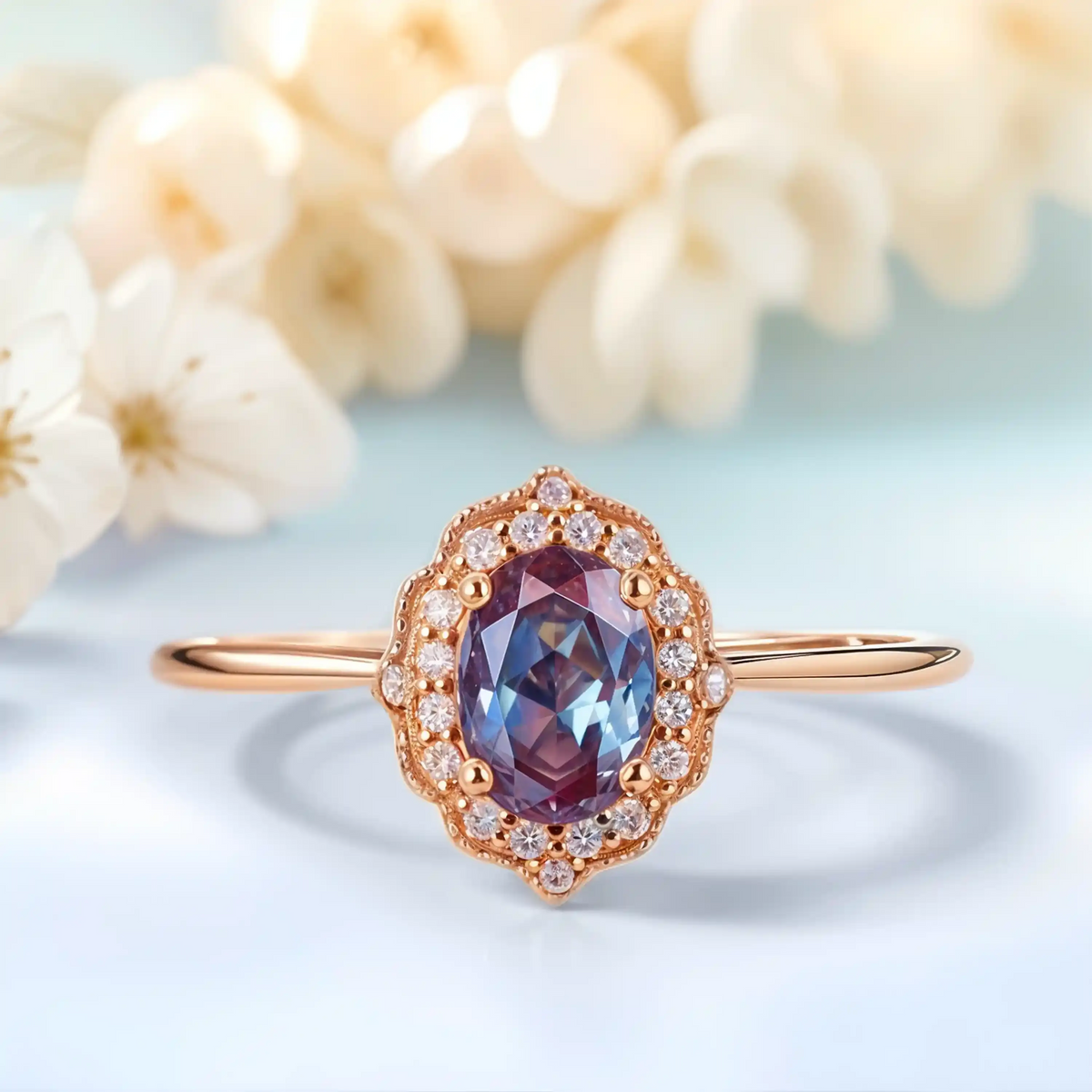 Alexandrite ring (Phoenix) - Starry Cradles