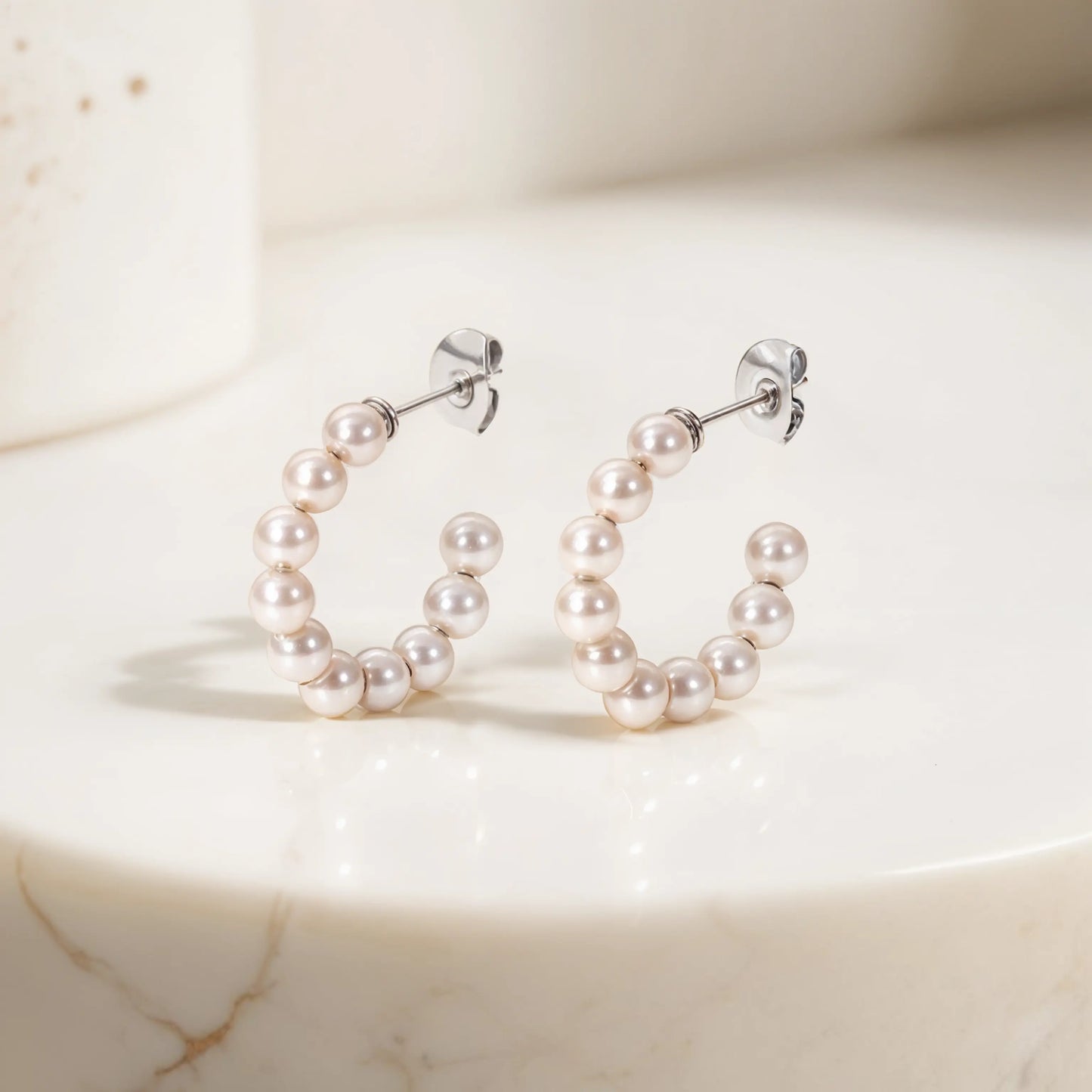 Pearl earrings