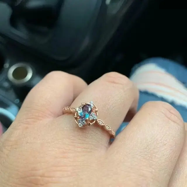 Alexandrite ring review of a customer