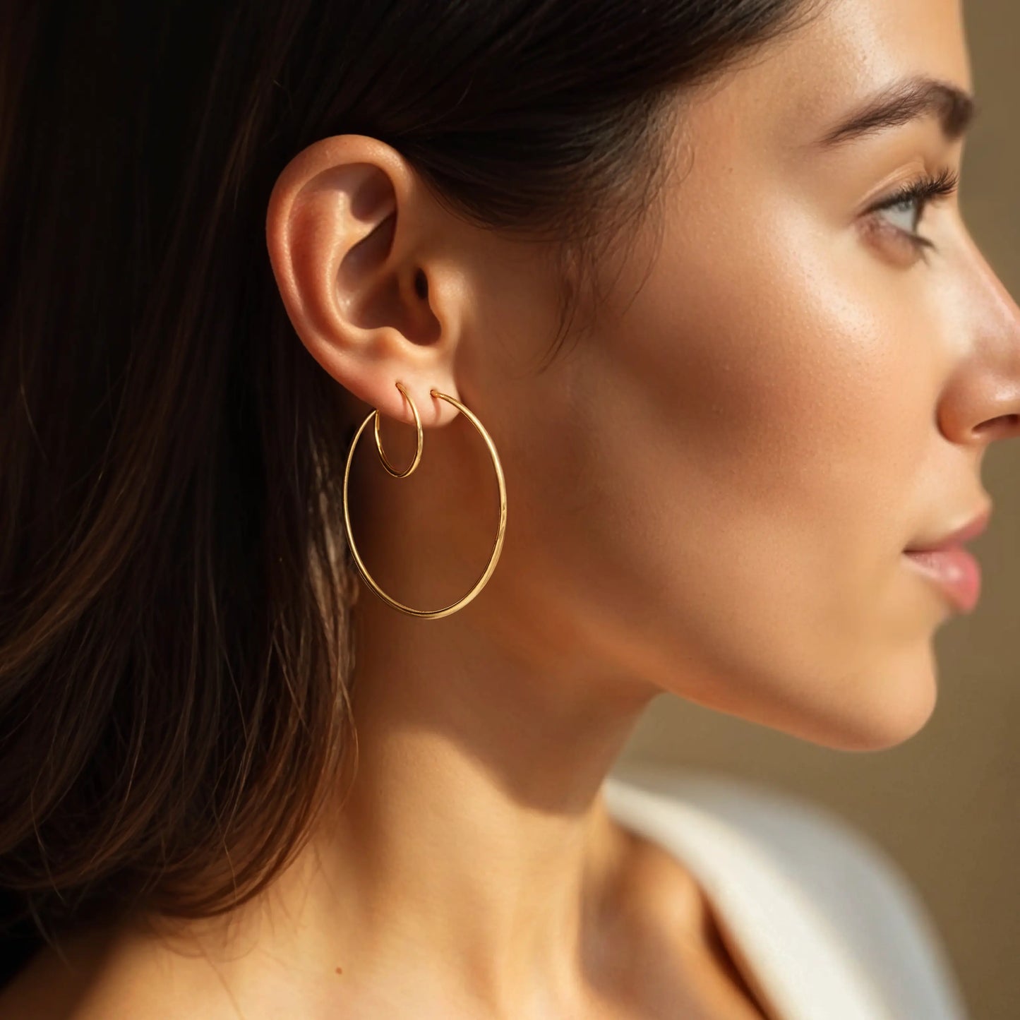 Round Hoop earrings