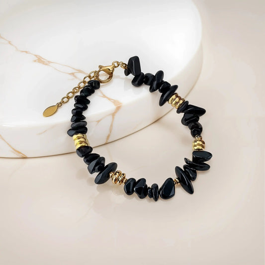 Black Obsidian bracelet   Bracelets Starry Cradles