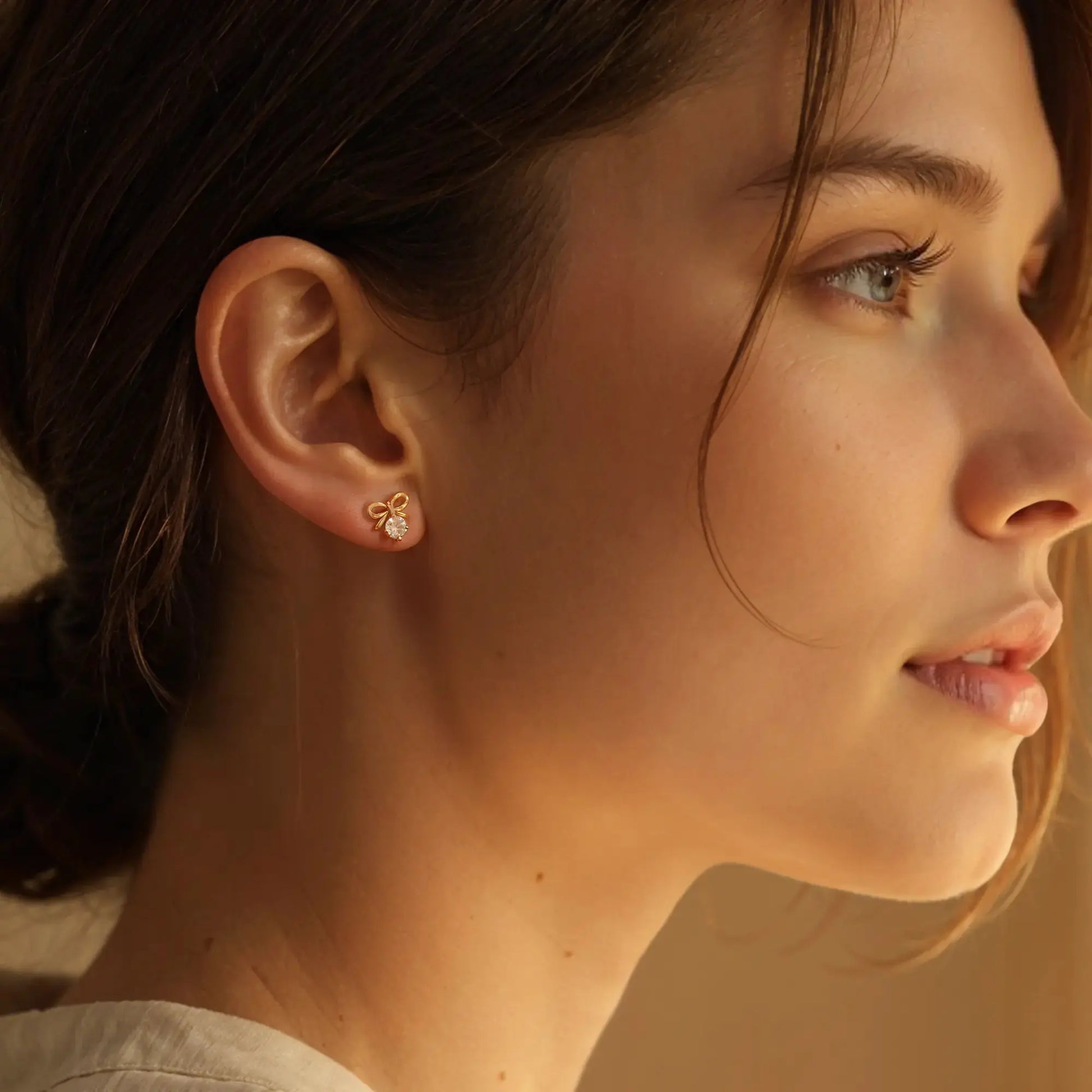 Bow stud earrings   Earrings Starry Cradles