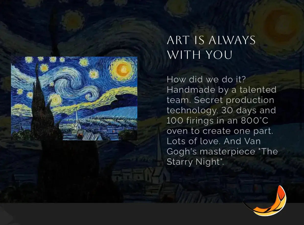Van Goh's masterpiece "The Starry Night". Explanation how this bracelet was created