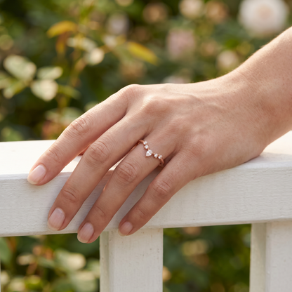 IRIS — Topaz band   Rings Starry Cradles