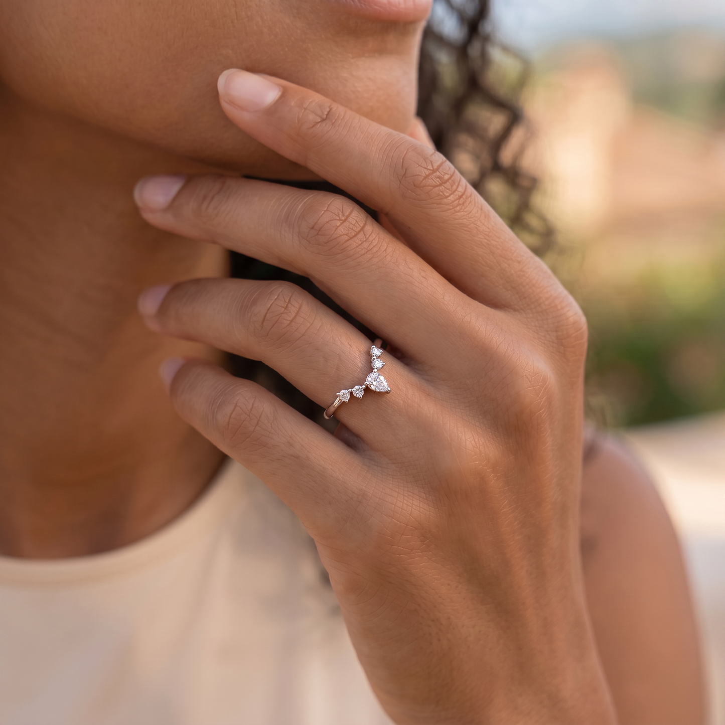 IRIS — Topaz band   Rings Starry Cradles