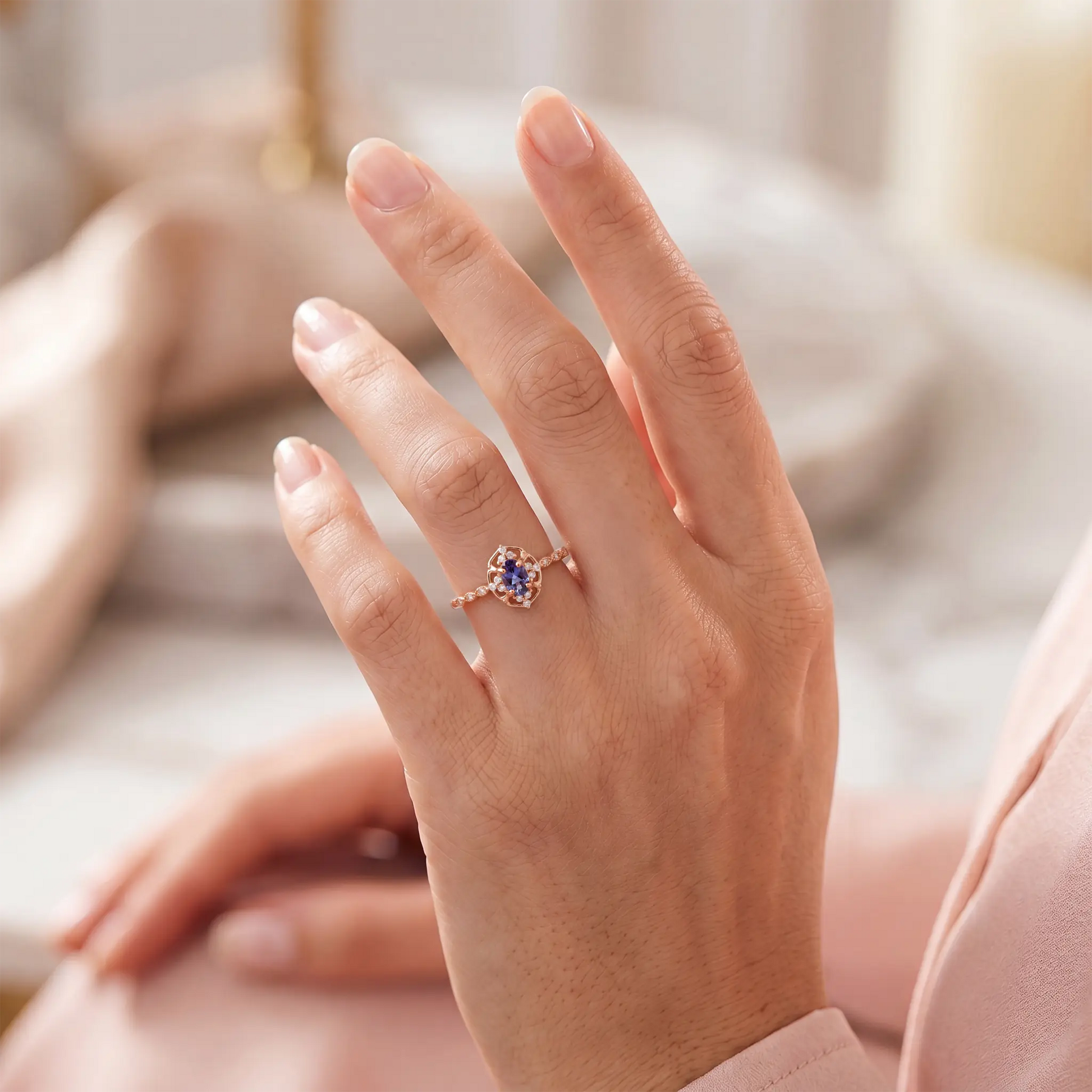 JUNE — Alexandrite ring   Rings Starry Cradles