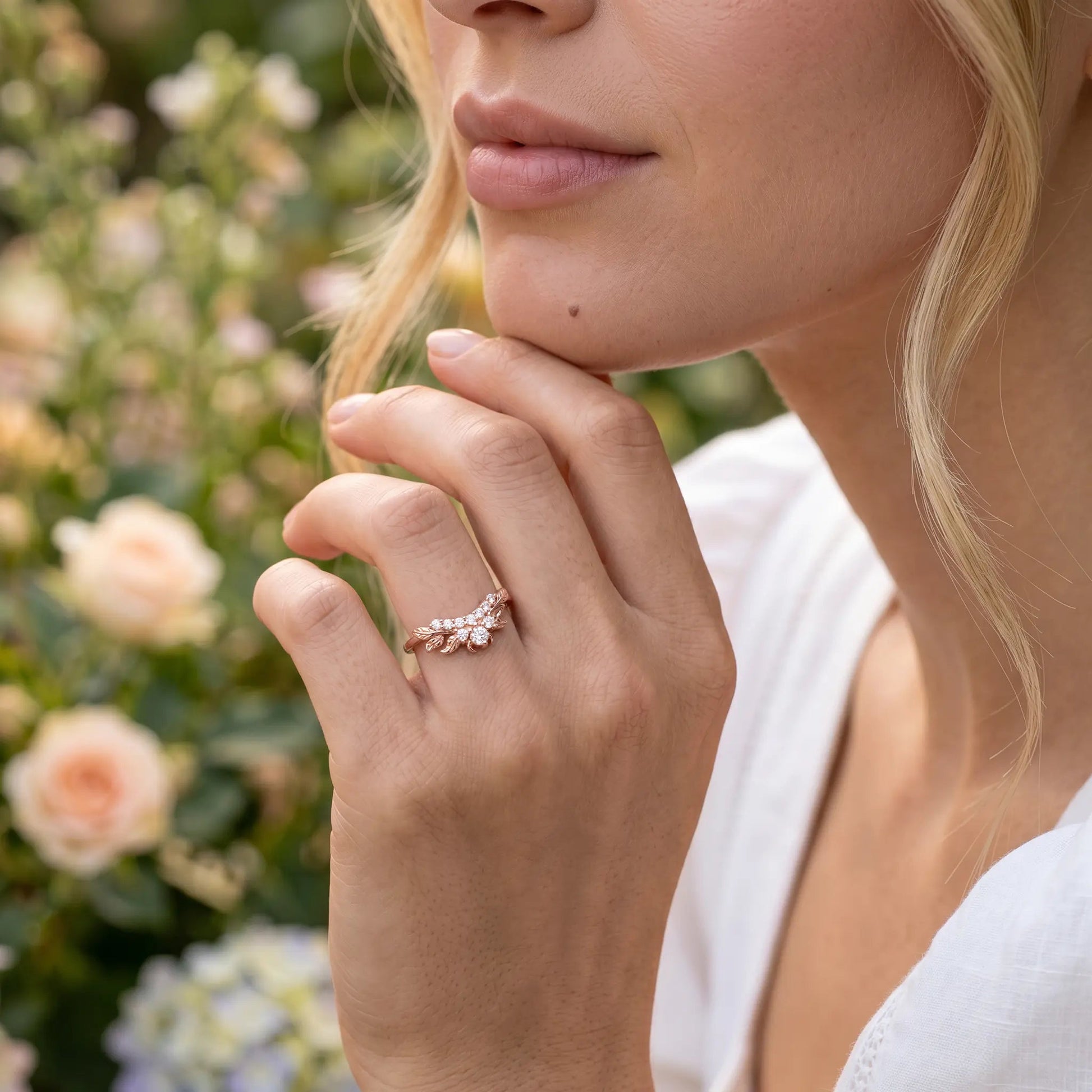 LILY — Moissanite band   Rings Starry Cradles