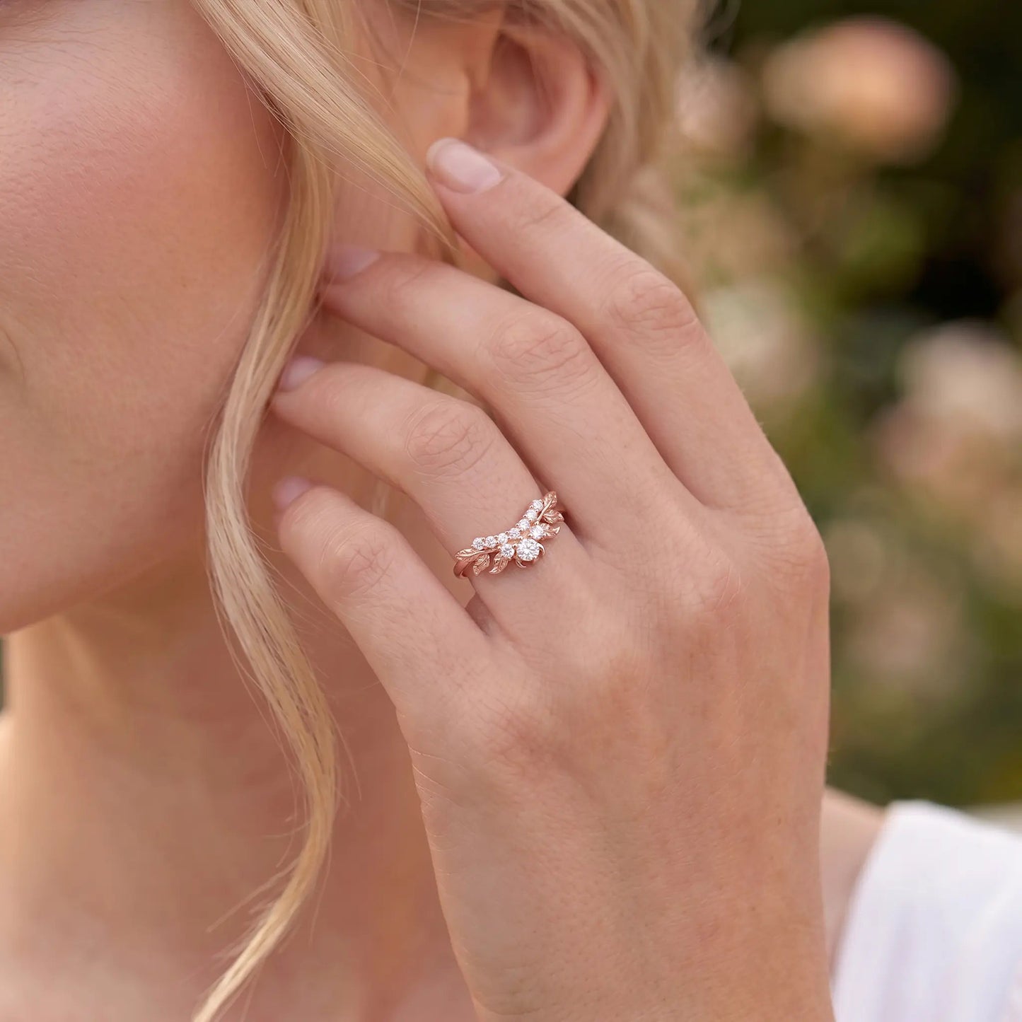 LILY — Moissanite band   Rings Starry Cradles