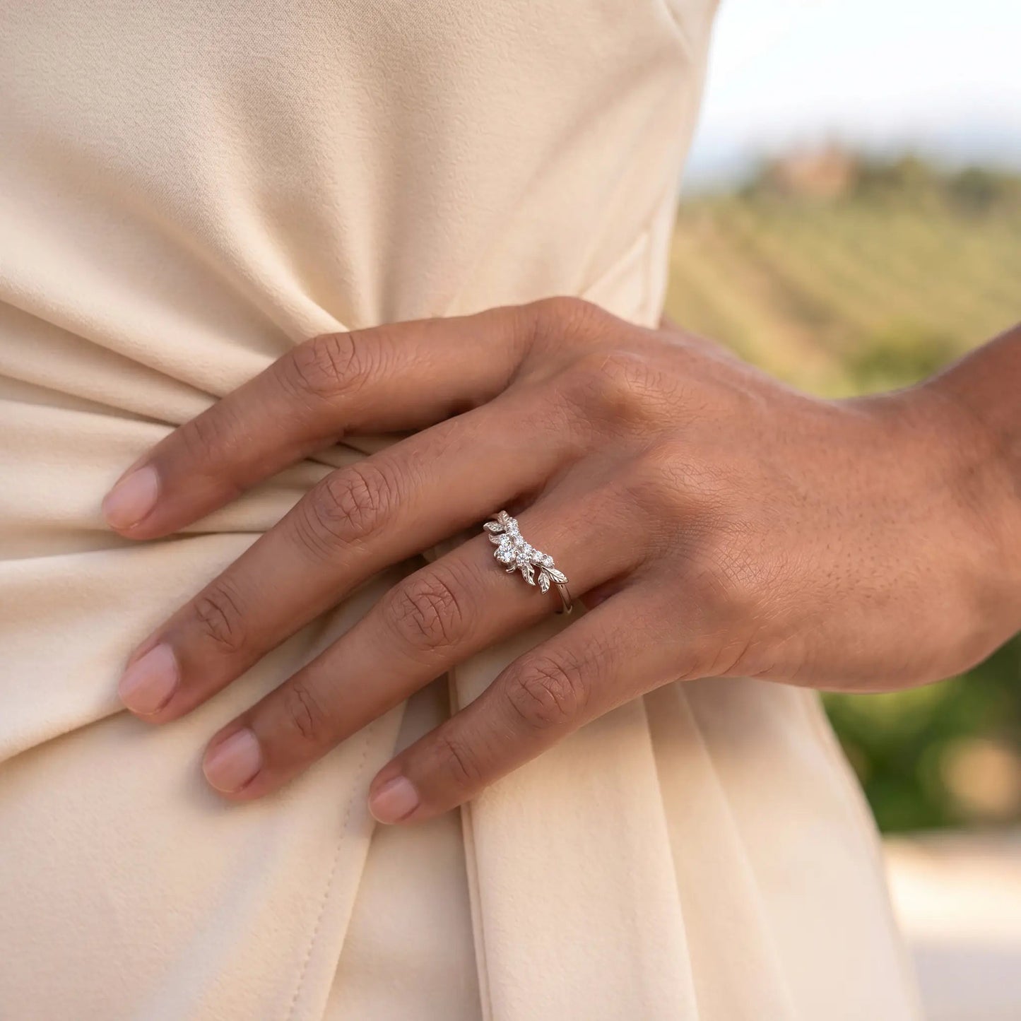LILY — Moissanite band   Rings Starry Cradles