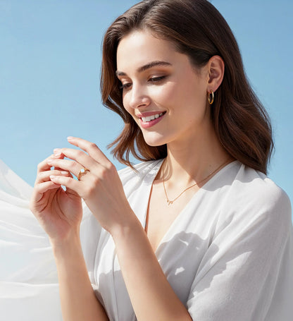 LOTUS — Opal ring   Rings Starry Cradles