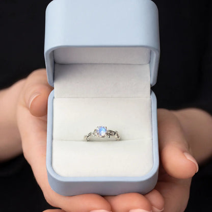 MAGNOLIA — Moonstone ring   Rings Starry Cradles