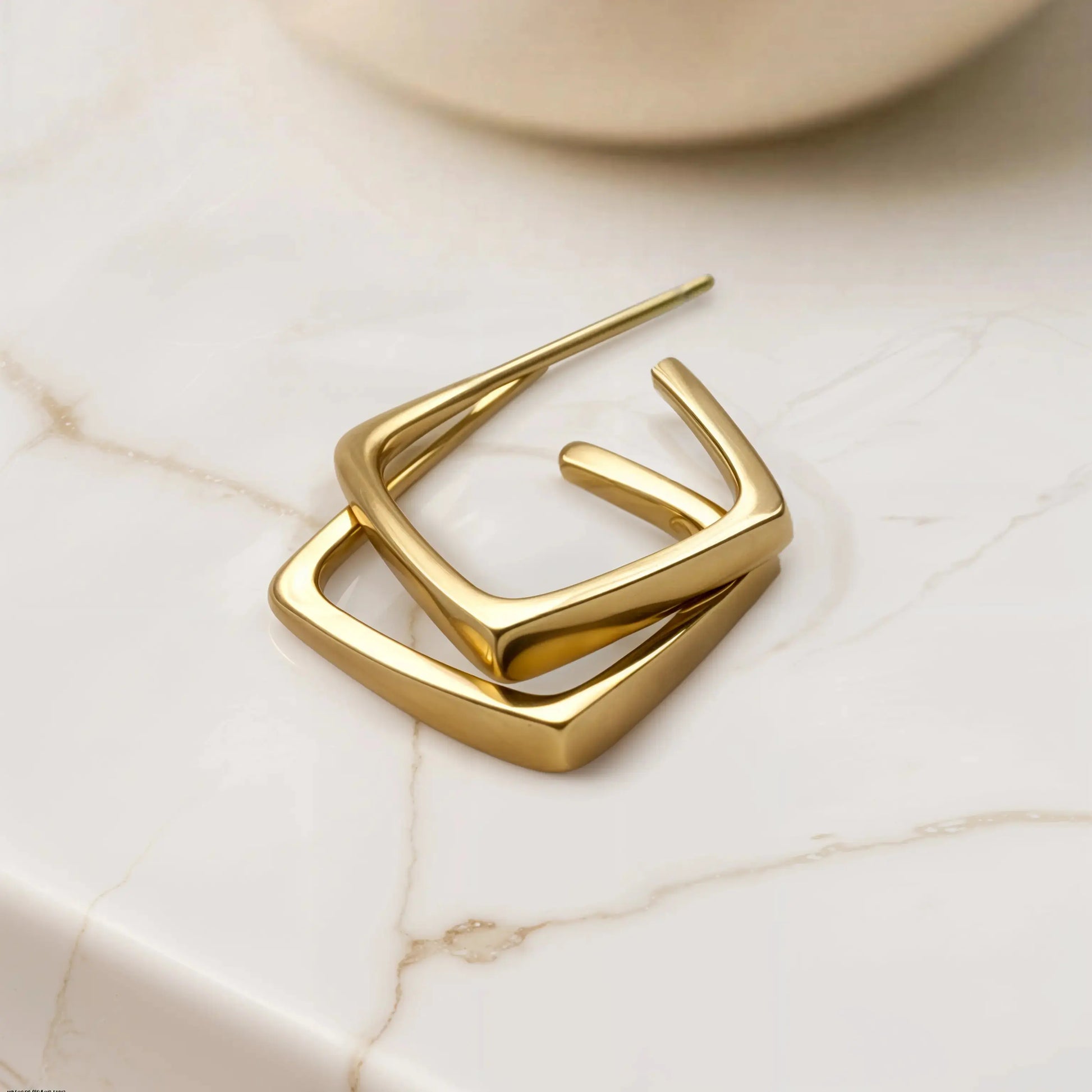 Minimalist hoop earrings   Earrings Starry Cradles