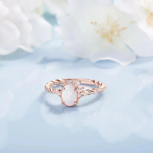Opal Crown ring