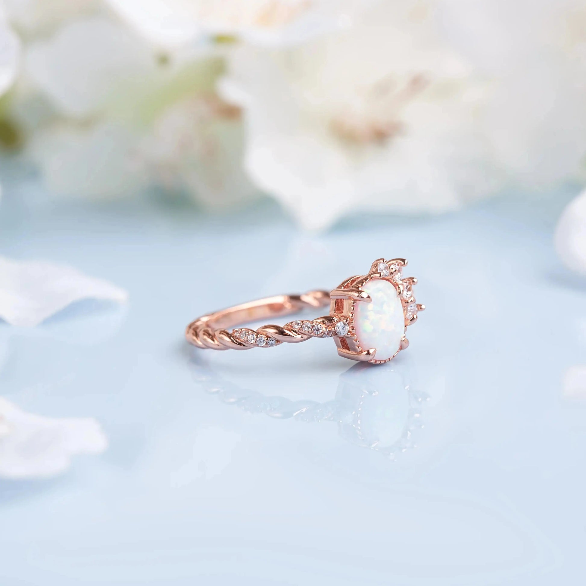 Opal Crown ring