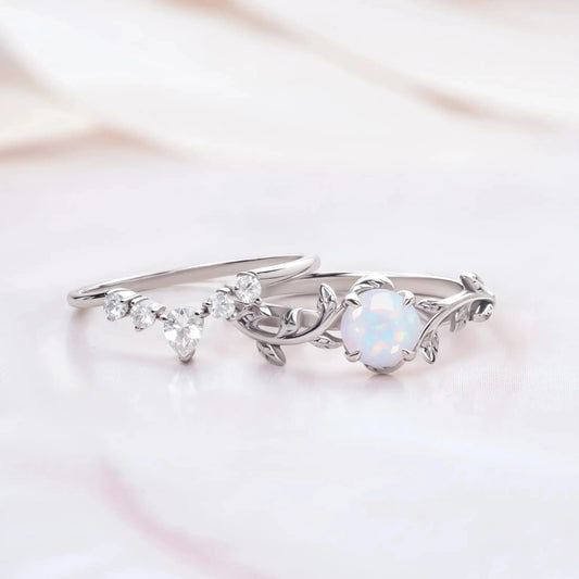 Opal Twig promise rings   Rings Starry Cradles
