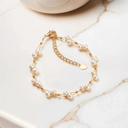 Pearl chain bracelet   Bracelets Starry Cradles