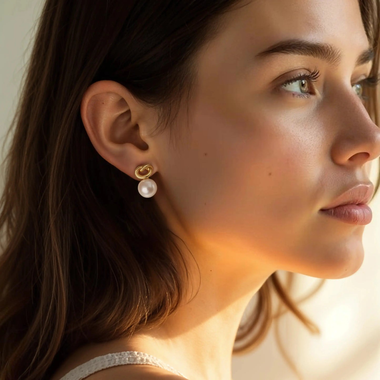 Pearl knot earrings   Earrings Starry Cradles