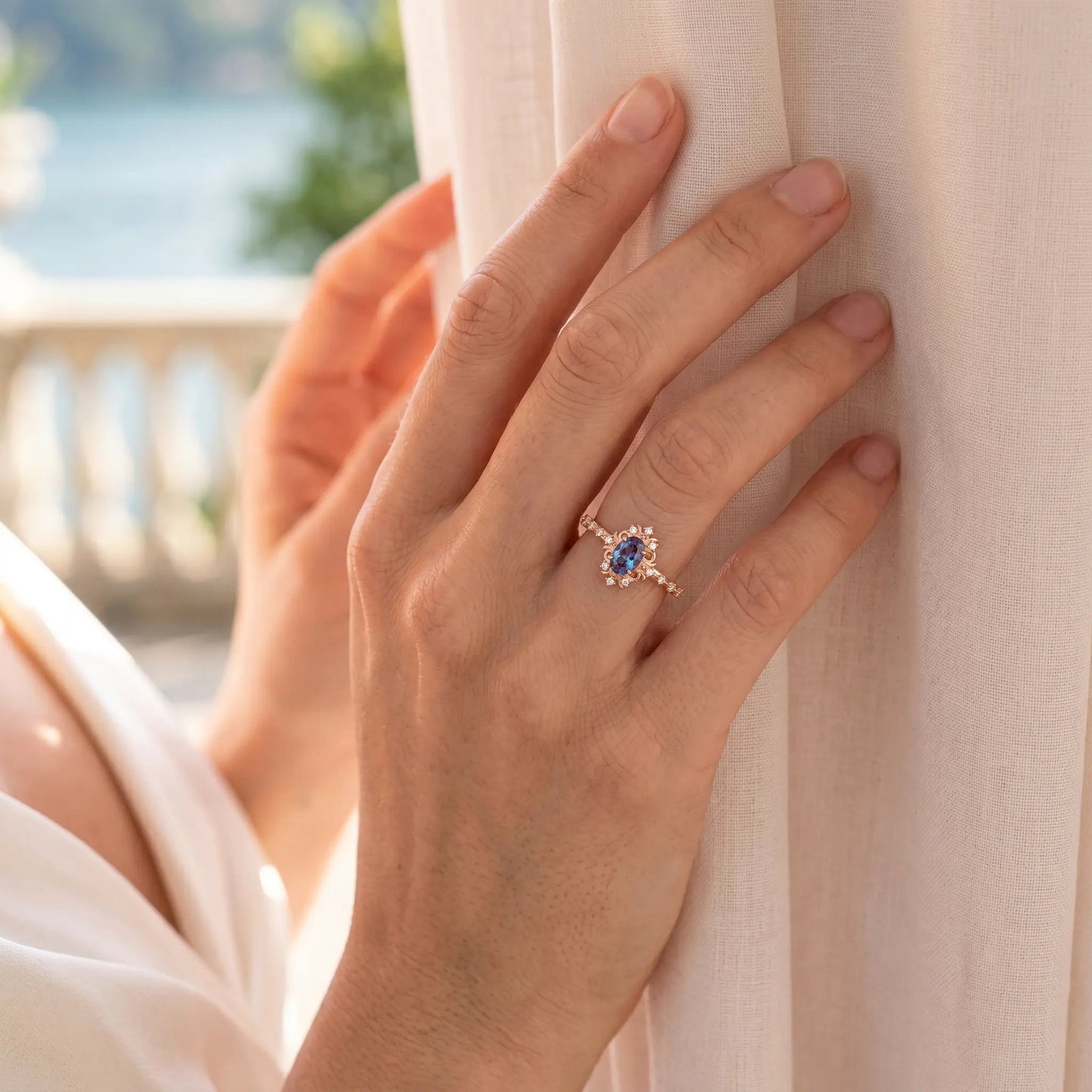 SIRENA — Alexandrite ring   Rings Starry Cradles