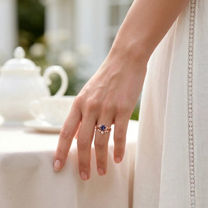 WISTERIA SET — Alexandrite & Topaz   Rings Starry Cradles