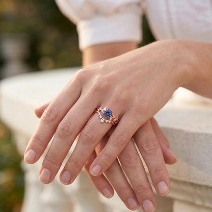 WISTERIA SET — Alexandrite & Topaz   Rings Starry Cradles