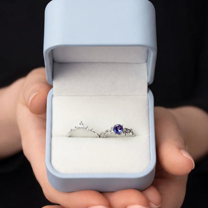WISTERIA SET — Alexandrite & Topaz   Rings Starry Cradles