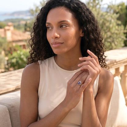 WISTERIA SET — Alexandrite & Topaz   Rings Starry Cradles
