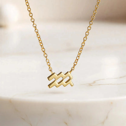 Zodiac pendants  Aquarius Necklaces Starry Cradles 85.00