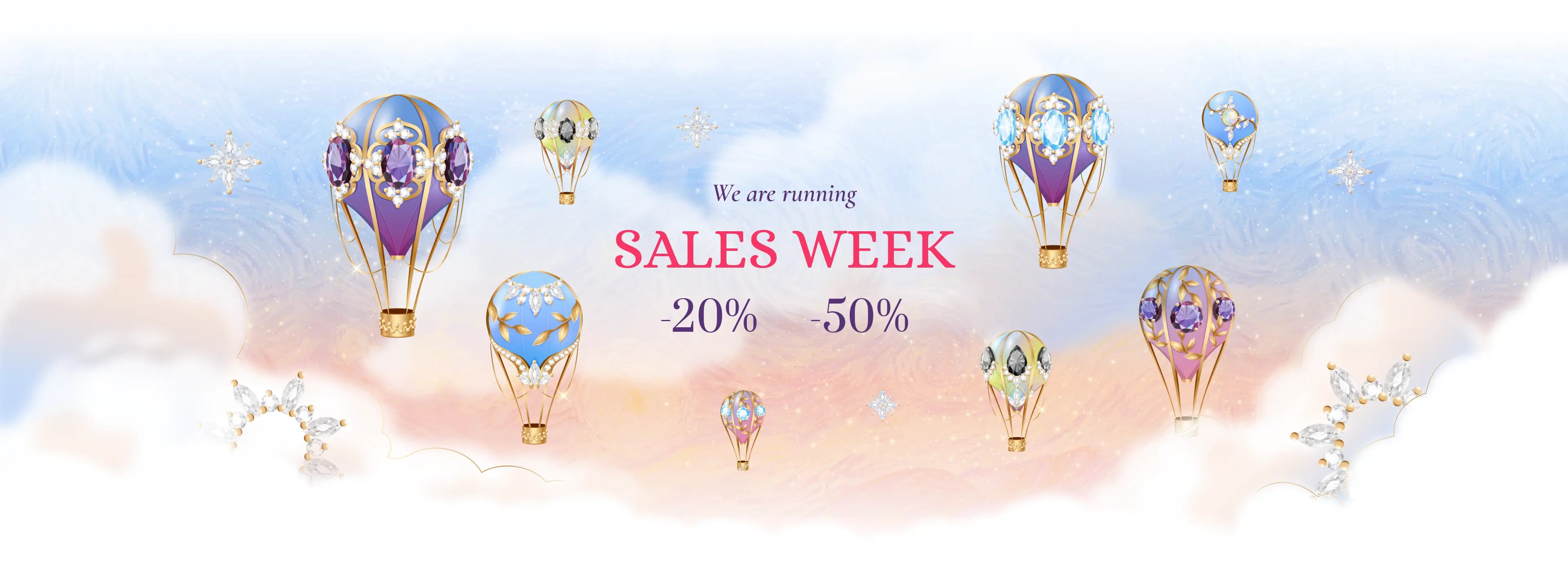 Starry cradles sales week banner